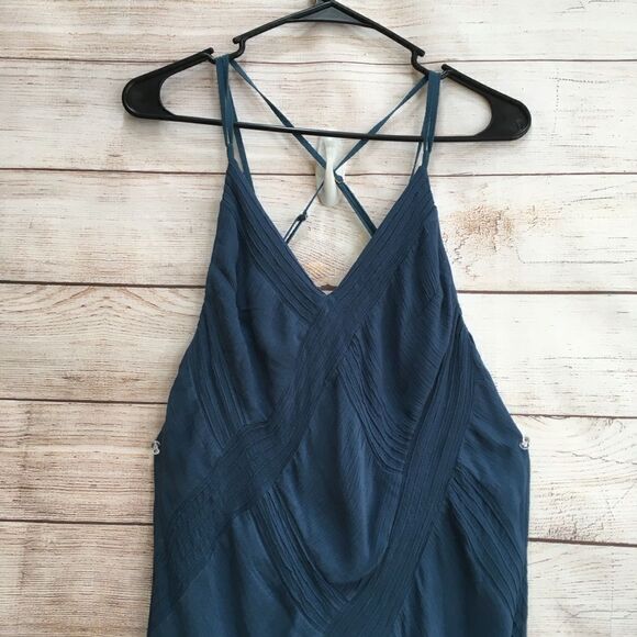 FREE PEOPLE FOUR PANEL MAXI DRESS IN DEEP TEAL - Picture 2 of 11